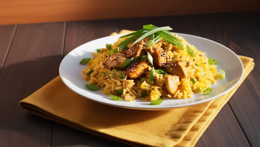 Chicken Fried Rice Rice Cooker