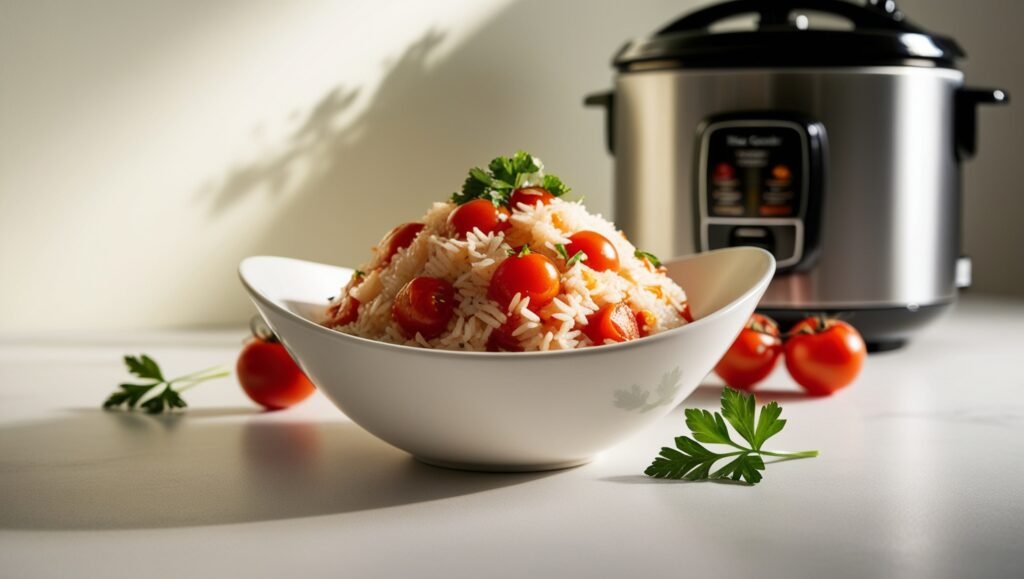 Rice Cooker Tomato Rice