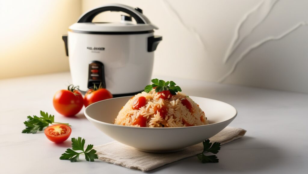 Rice Cooker Tomato Rice